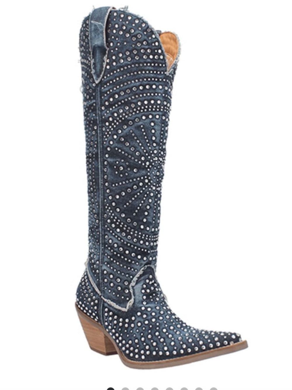 DINGO WOMEN'S HONKYTONK HONEY TALL DENIM BOOTS